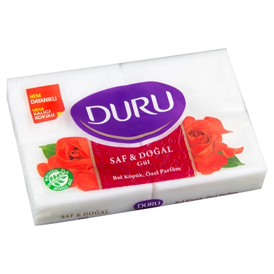 DURU Beyaz Sabun 4*150G Gül (6'li Paket) ürün görseli 1