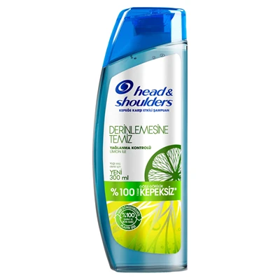 head & shoulders Derinlemesine Temiz Şampuan 300 Ml Yağlanma Kontrolü (6'li Paket) ürün görseli 1