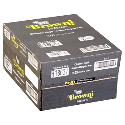 ETİ Brownı Intense 16 X 50 G Kakaolu (4'li Paket) ürün görseli 1
