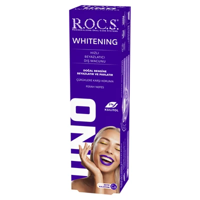 ROCS Uno Diş Macunu 60 Ml Hızlı Beyazlatıcı (4'li Paket) ürün görseli 1