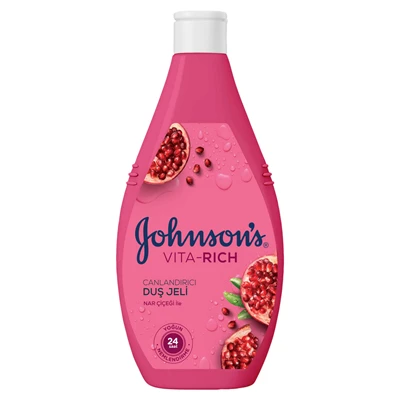 Johnson's Vita-Rich Duş Jeli 400 Ml Nar Çiçeği (3'li Paket) ürün görseli 1