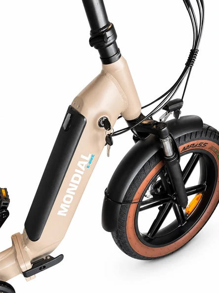 Mondial E-Bike Imperial Pro Bej - Resim 3