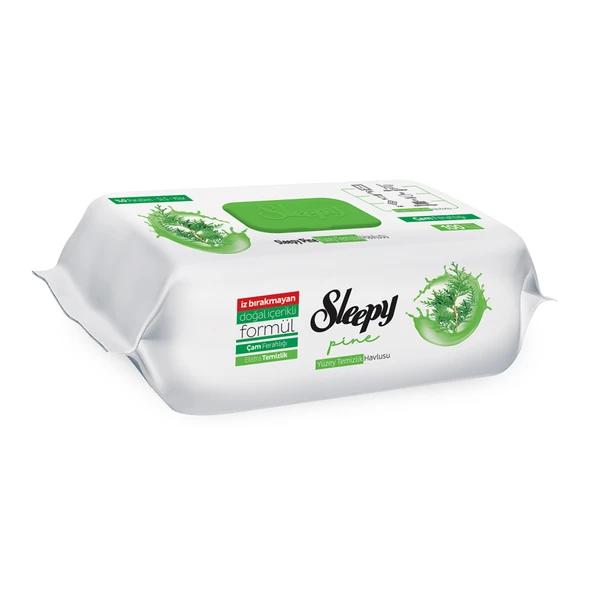 Sleepy Yüzey Temizlik Havlusu Çam Ferahlığı 100'lü (6'li Paket) ürün görseli 1