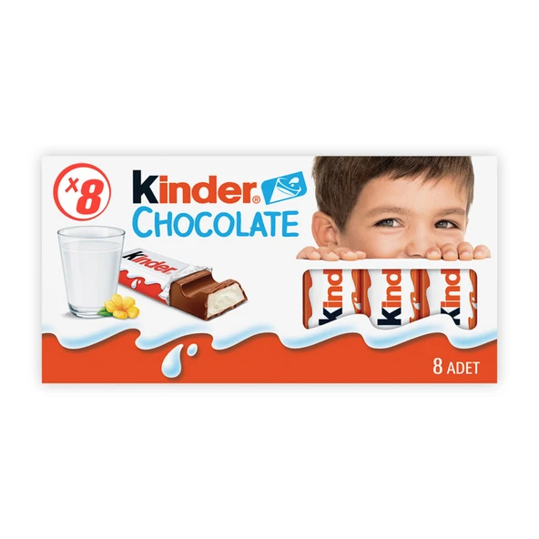 Kinder Chocolate 8'li 100 G (6'li Paket) ürün görseli 1