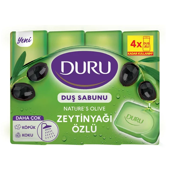 Duru Natural Olive Zeytinyağlı 4X150 G (4'li Paket) ürün görseli 1