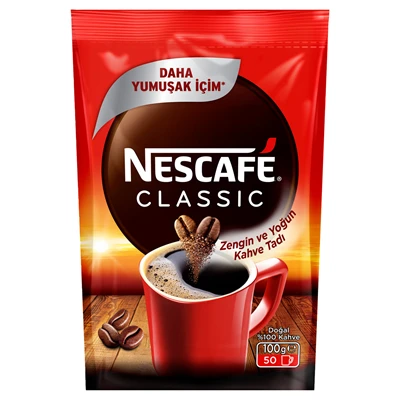 NESCAFE Classic Çözülebilir Kahve Eko Poşet 100 G (5'li Paket) ürün görseli 1