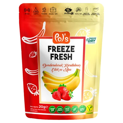 Pol'S Freeze Fresh 20 G Çilek&Muz (7'li Paket) ürün görseli 1