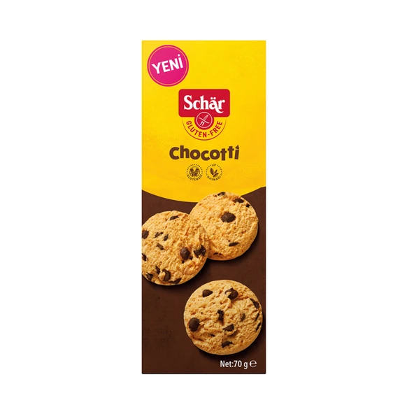 Schar Chocotti Damla Çikolatalı Glutensiz Kurabiye 70 G (7'li Paket) ürün görseli 1