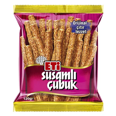 Eti Çubuk Kraker 10 X 120 G Susamlı (5'li Paket) ürün görseli 1