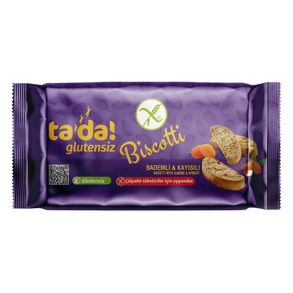 Tada Glutensiz Bademli & Kayısılı Biscotti 110 G (5'li Paket) ürün görseli 1