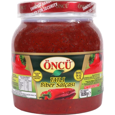 ÖNCÜ Biber Salçası 1,65Kg Tatlı (4'li Paket) ürün görseli 1