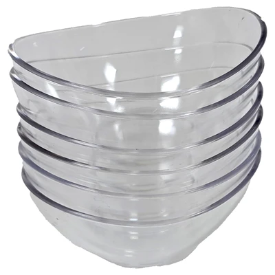 Corona Professıonal Oval Sosluk 6Lı Şeffaf (5'li Paket) ürün görseli 1