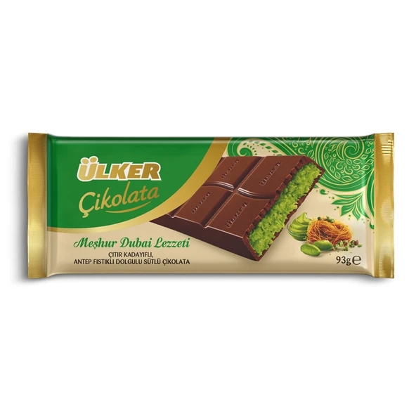 Ülker Çikolata Kadayıflı Dubai Lezzeti 93 G (6'li Paket) ürün görseli 1