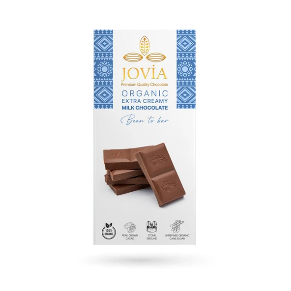 Jovıa Organıc Extra Creamy Mılk Çikolata 85 G (4'li Paket) ürün görseli 1