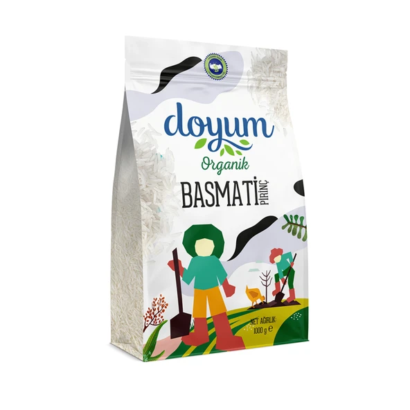 Doyum Organik Basmatı Pirinç 1 Kg (4'li Paket) ürün görseli 1