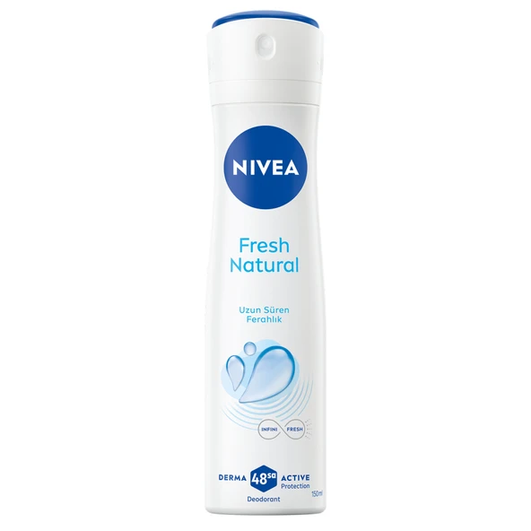 NIVEA Kadın Sprey Deodorant Fresh Natural 150 Ml (4'li Paket) ürün görseli 1