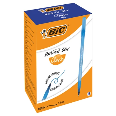 BiC Round Stıck Tükenmez Kalem 60Lı Mavi (2'li Paket) ürün görseli 1
