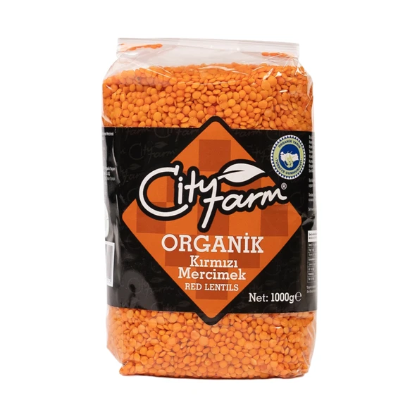 Cityfarm Organik Kırmızı Mercimek 1 Kg (4'li Paket) ürün görseli 1