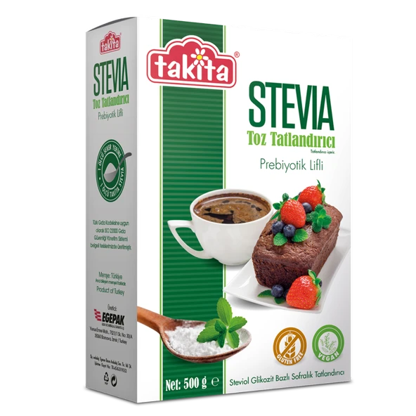 Takita Stevia Prebiyotik Lifli Tatlandırıcı 500 G (4'li Paket) ürün görseli 1