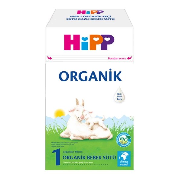 Hipp 1 Organik Keçi Sütü Bazlı Bebek Sütü 400 G (2'li Paket) ürün görseli 1