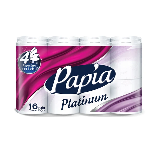 Papia Platinum 4 Katlı Tuvalet Kağıdı 16'lı (6'li Paket) ürün görseli 1