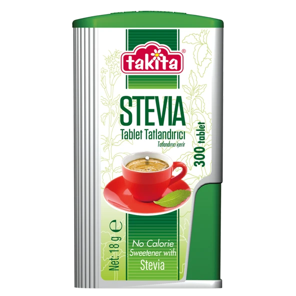 Takita Stevia Tablet Tatlandırıcı 300 Adet 18 G (8'li Paket) ürün görseli 1