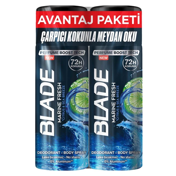 Blade Deodorant Marine Fresh 2 x 150 Ml (6'li Paket) ürün görseli 1