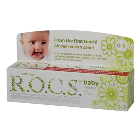Rocs Baby 0-3 Yaş Florürsüz Diş Macunu 35 Ml / 45 G (6'li Paket) ürün görseli 1