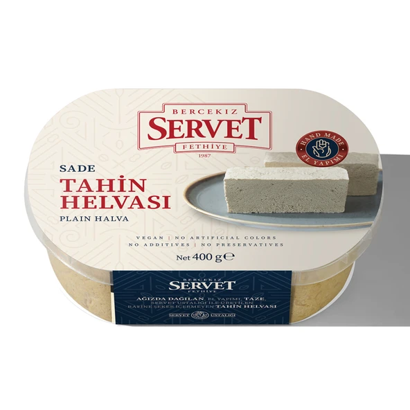 Servet Şekerleme Sade Tahin Helvası 400 G (3'li Paket) ürün görseli 1