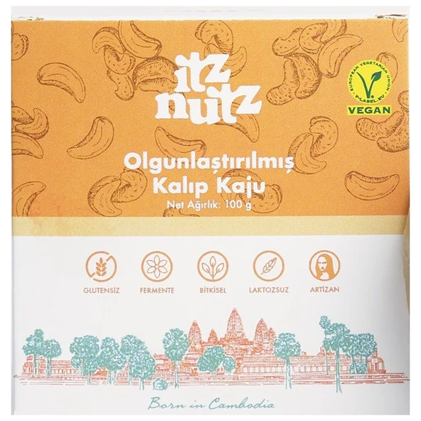 Itz Nutz Olgunlaştırılmış Kalıp Kaju 100 G (5'li Paket) ürün görseli 1