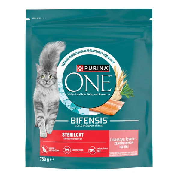 Purina One Steril Kedi Maması Somonlu 750 G (3'li Paket) ürün görseli 1