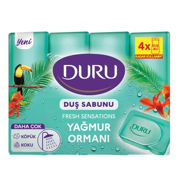 Duru Fresh Sensations Yağmur Ormanı 4 x 150 G (5'li Paket) ürün görseli 1
