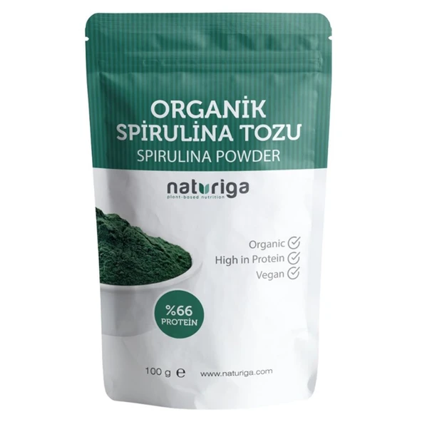Naturiga Organik Spirulina Tozu 100 G (6'li Paket) ürün görseli 1