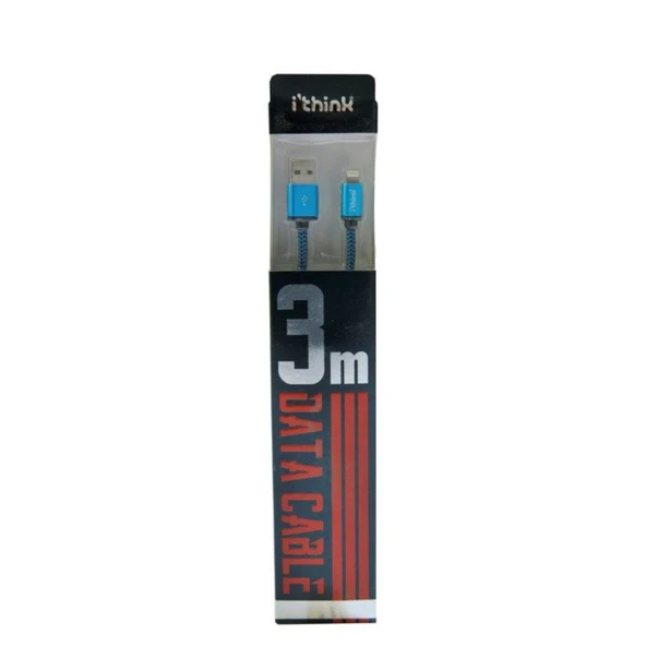 i'think Gold USB-A to Lightning  Kablo 3 M (5'li Paket) ürün görseli 1