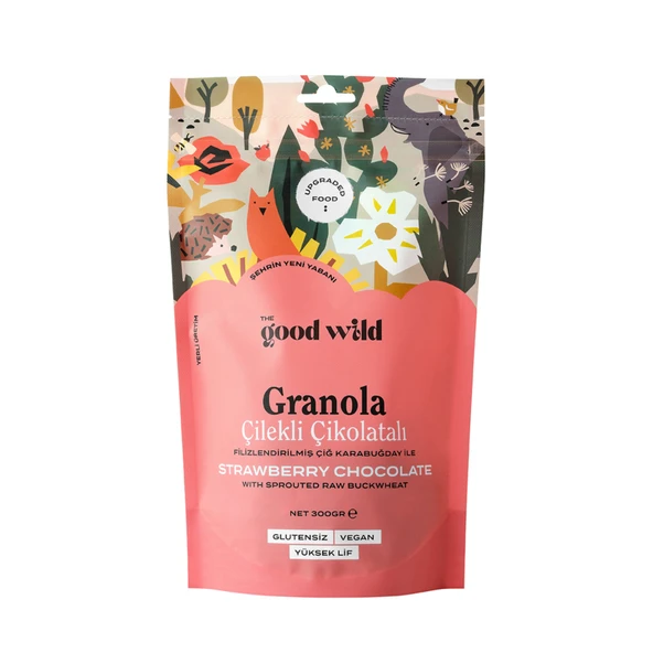 The Good Wild Granola Çilekli Çikolatalı 300 G (3'li Paket) ürün görseli 1