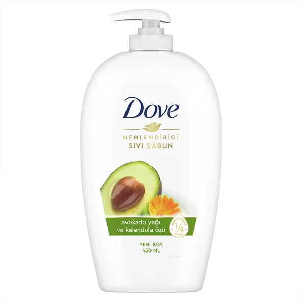 Dove Nemlendirici Sıvı Sabun Avokado Yağı ve Kalendula Özü 450 Ml (6'li Paket) ürün görseli 1