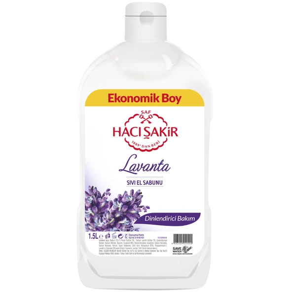 Hacı Şakir Lavanta Dinlendirici Bakım Sıvı El Sabunu 1500 Ml (4'li Paket) ürün görseli 1