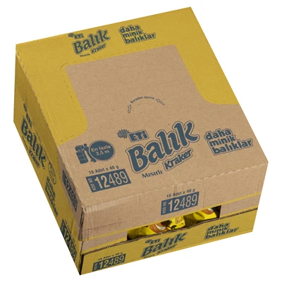 ETİ Balık Kraker 18 X 40 G Mini Mısırlı (4'li Paket) ürün görseli 1