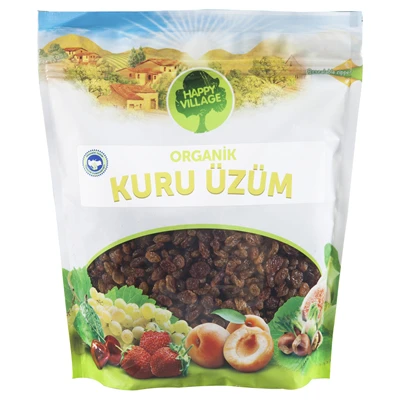 HAPPY VILLAGE Organik Kuru Üzüm 1 Kg (4'li Paket) ürün görseli 1