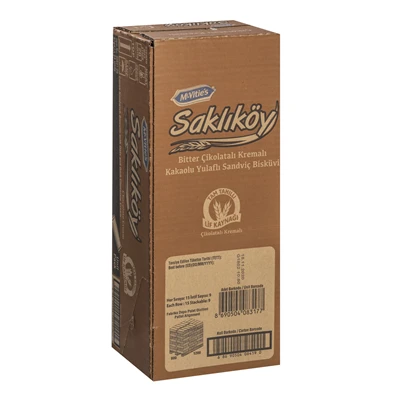 ÜLKER Saklıköy Sandviç Bisküvi 24 X 87 G Çikolatalı (2'li Paket) ürün görseli 1