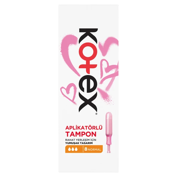 Kotex Aplikatörlü Tampon Normal 8'li (4'li Paket) ürün görseli 1
