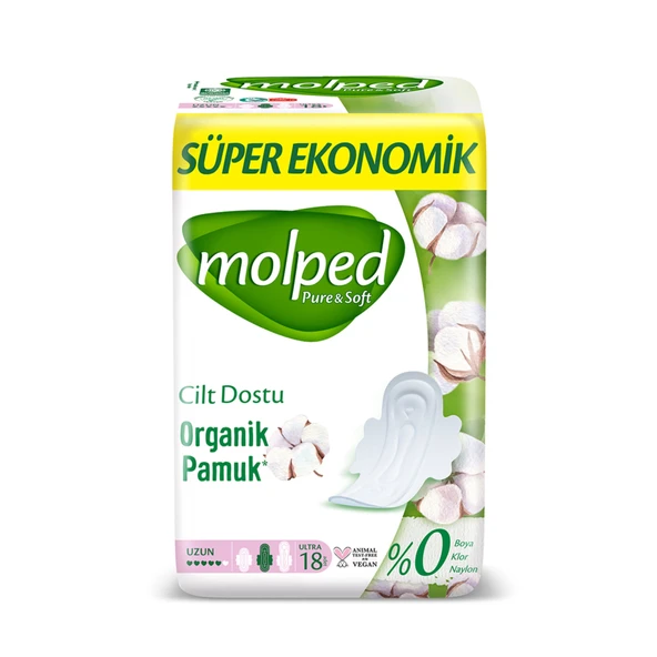 Molped Pure&Soft Uzun Süper Ekonomik 18'li (6'li Paket) ürün görseli 1