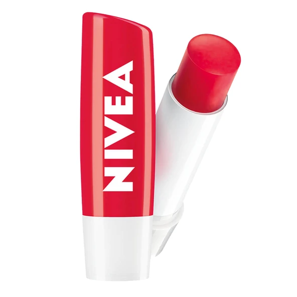 NIVEA Çilek Dudak Bakım Kremi 4,8 G (4'li Paket) ürün görseli 1