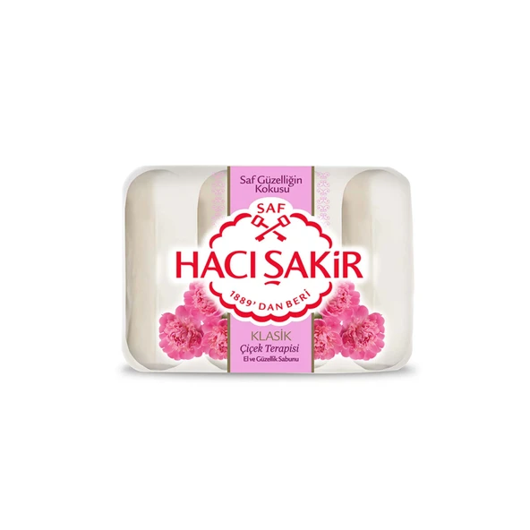 Hacı Şakir Klasik Çiçek Terapisi Güzellik Sabunu 4X70 G (6'li Paket) ürün görseli 1