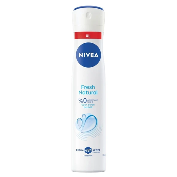 Nivea Fresh Natural Kadın Sprey Deo 200 Ml (6'li Paket) ürün görseli 1