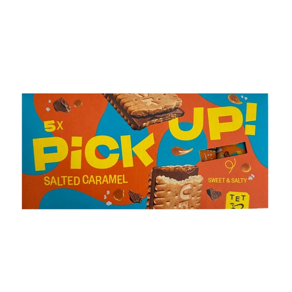 Pick Up Tuzlu Karamel Dolgulu Sütlü Çikolatalı Bisküvi 140 G (3'li Paket) ürün görseli 1
