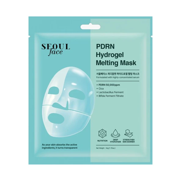 Dermal PDRN Hidrojel Şeffaflaşan Eriyen Maske 34 G (6'li Paket) ürün görseli 1
