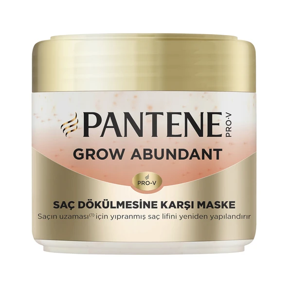 Pantene Grow Dökülme Karşıtı Saç Maskesi 300 Ml (2'li Paket) ürün görseli 1