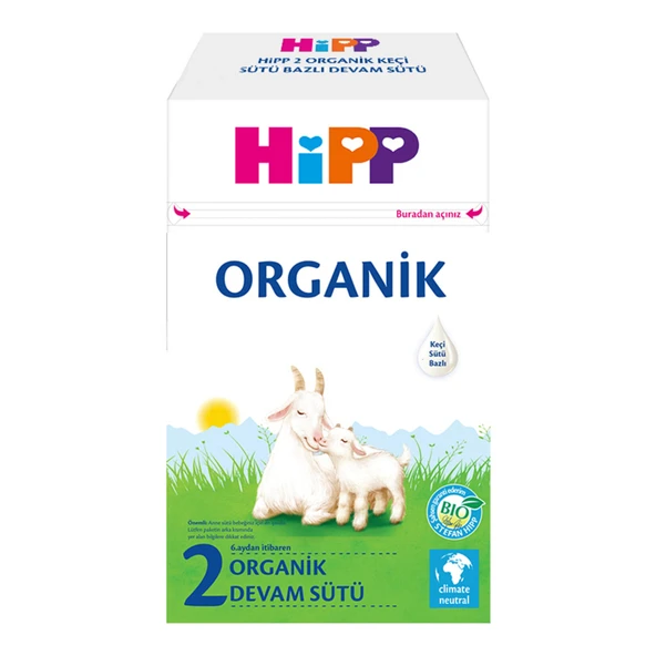 Hipp 2 Organik Keçi Sütü Bazlı Devam Sütü 400 G (4'li Paket) ürün görseli 1