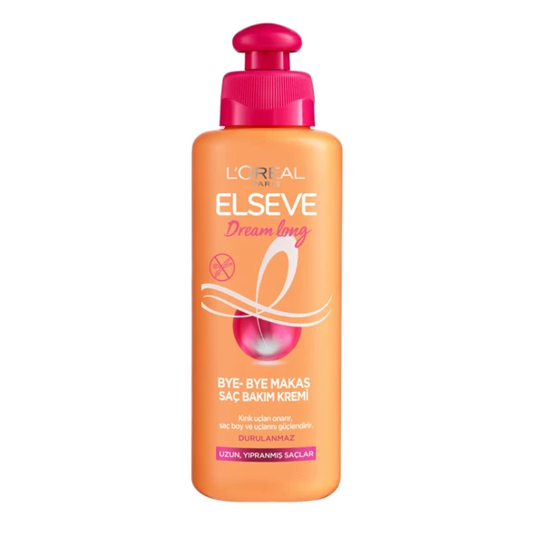 L'Oréal Paris Elseve Dream Long Bye-Bye Makas Saç Bakım Kremi 200 Ml (6'li Paket) ürün görseli 1